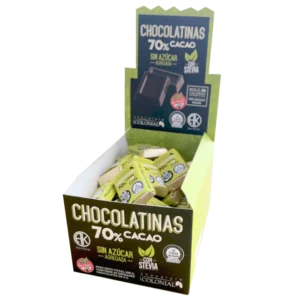 COLONIAL CHOCOLATINA 70% STEVIA
