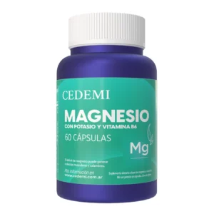 CEDEMI- Magnesio + Potasio y Vit B6 60 caps