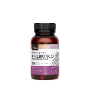 NATIER- Prebiotico insulina y yacon x 50 caps